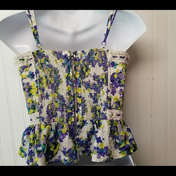 Corset Style Peplum Top Jessica Simpson - Picture 3 of 5